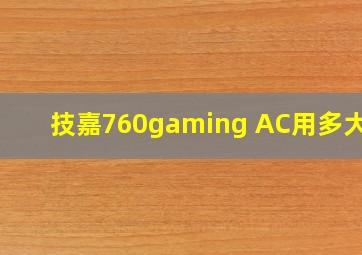 技嘉760gaming AC用多大m2